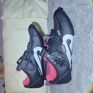 Peloton‎ PL-SH-B 46 Unisex Size 46 Q3 Mens Strap In Bike Cycling Shoes w Cleats